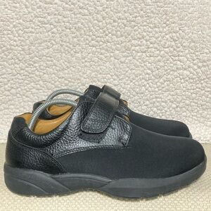 Dr Comfort Men's Brian Black Leather Casual Lightweight Comfort Shoes SZ US 8 W